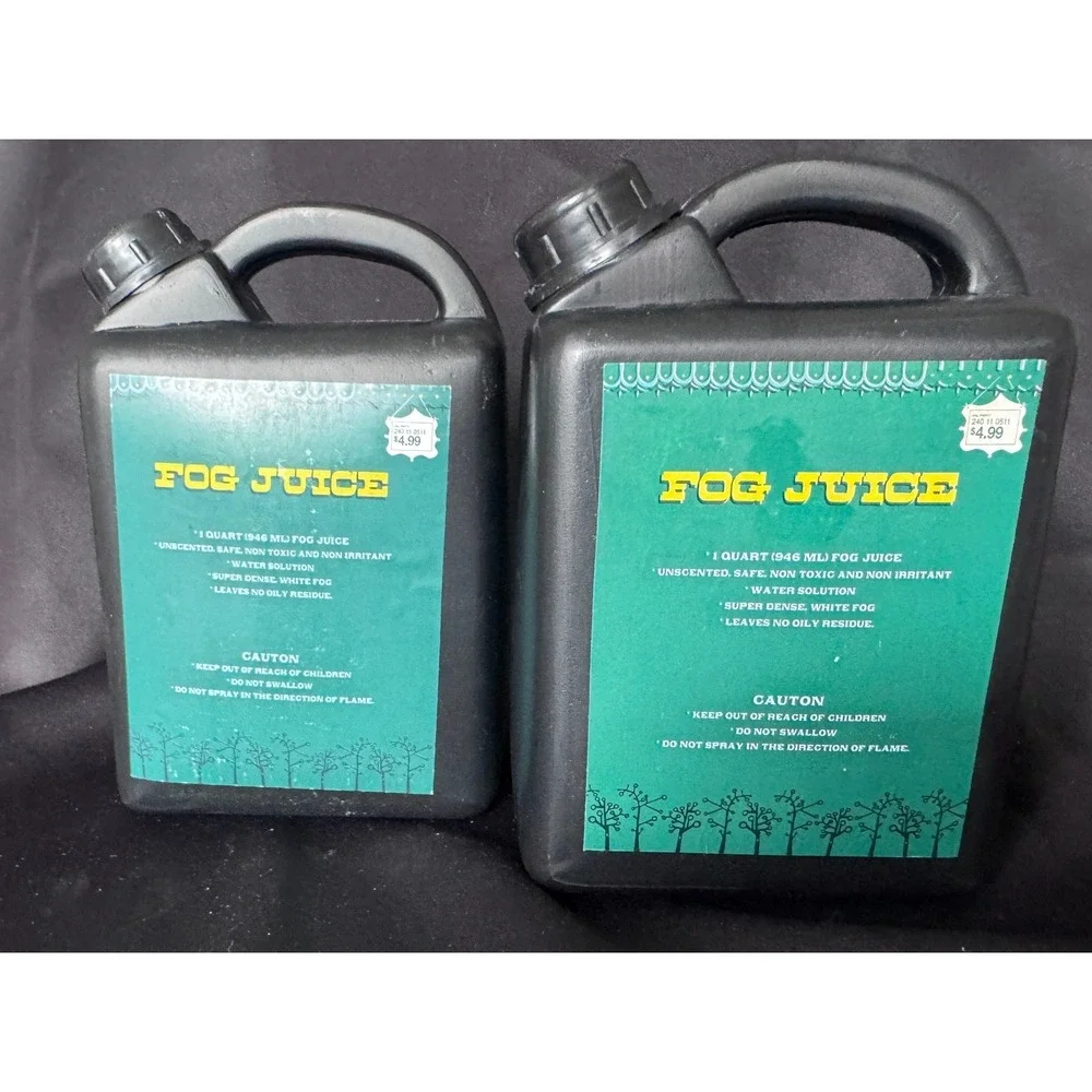 Target Fog Juice 1 Quart Water Based Solution Unscented Non-Toxic 2 Pack Black